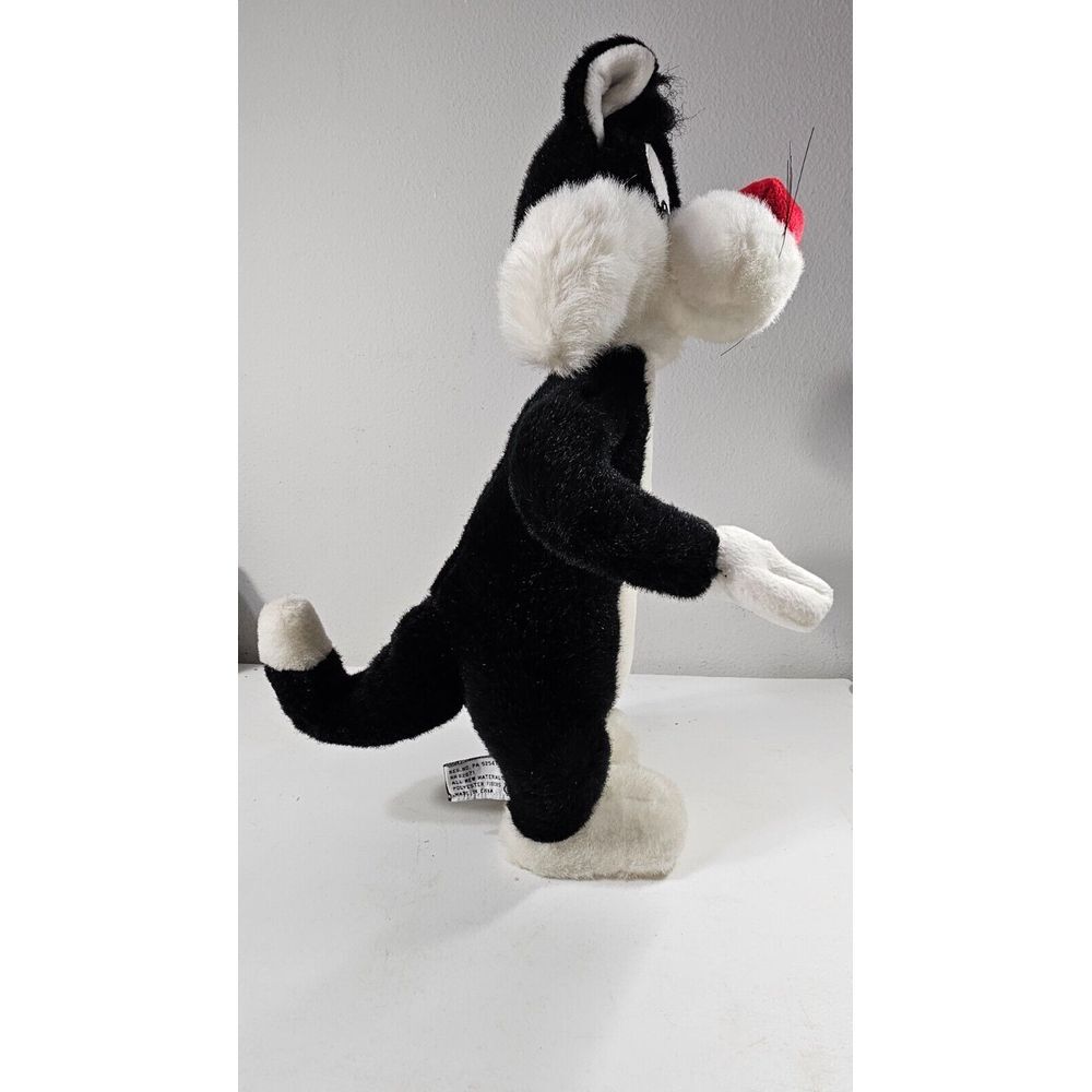 Sylvester The Cat Plush 16" 1995 and Dakin Plastic Figure 8" 1969 Warner Bros - Picture 3 of 16